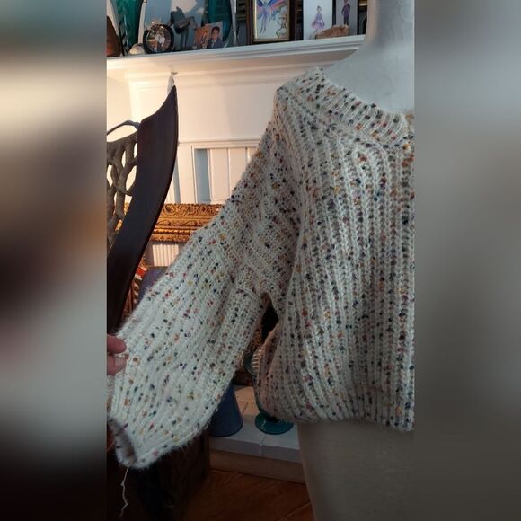 POL 🌈✨ Chunky Confetti Knit V-Neck Sweater - Picture 5 of 8